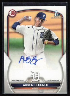 Austin Bergner 2023 Bowman #PPA-AB Prospects Autographs AU Detroit Tigers