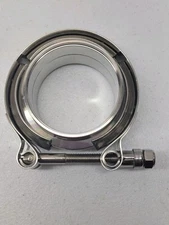 2.5'' Inch Stainless Steel V-Band Flange & Clamp Kit for Turbo Exhaust Pipes