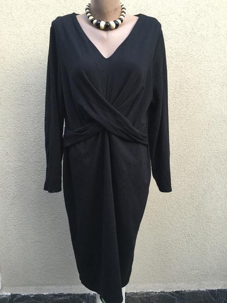 Women Laura Ashley Dress Black 46 / 3XL / 54
