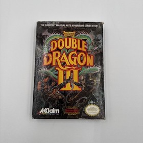Double Dragon III NES Nintendo 1990 caja manual juego completo