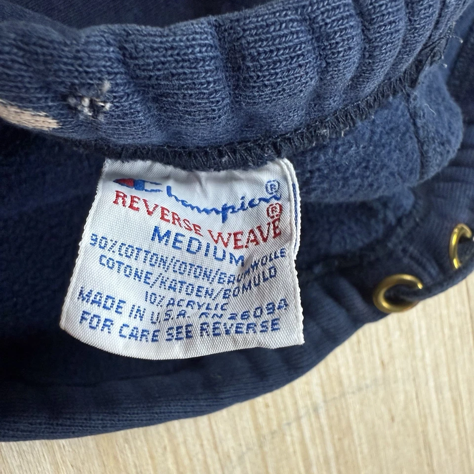 Vintage Champion Reverse Weave Shorts Sweat 90s East Bank Club Chicago Gym M - Image 4 of 4