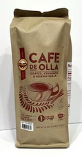 CAFE De OLLA 2.5lb Bag Cinnamon Brown Sugar Spiced Mexican Dark Roast Coffee