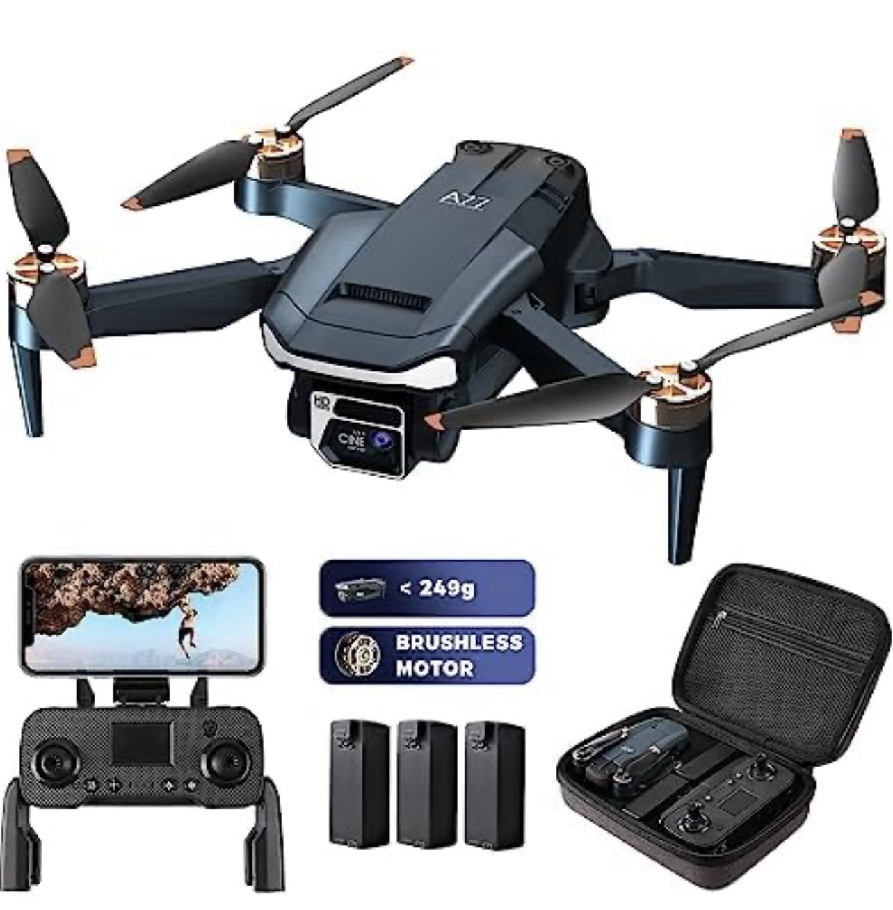 Chubory A77 Drone, Brushless Motors, 2.4 GHz