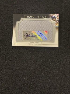 2011 Topps Marquee #TTJA-41 Titanic Threads Relic Auto /10 Red Sox HOF