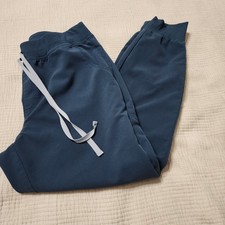 Figs Technical Collection Sz Large Teal Scrubs Women Joggers Pants