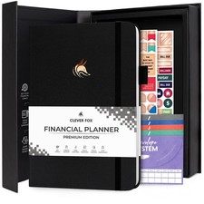 Clever Fox Budget Planner Premium Edition – Expense Tracker Notebook + 5 C