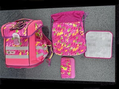 Original Mc Neill Schulranzen Crazy Cat Ergo Mac Set-Pink-Schulranzen-Turnbeutel