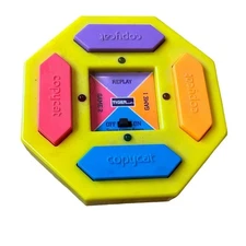 Vintage 1988 Electronic Hand Held COPYCAT Game by Tiger #7-552 Yellow Works