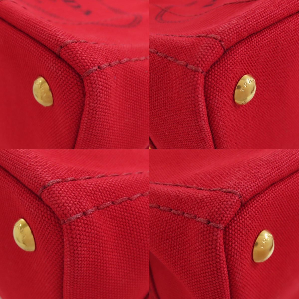 PRADA 1BG439 Canapa Mini 2WAY Handbag Canvas Women s Used from japan thumbnail 10