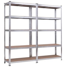 Costway 71 Heavy Duty Storage Shelf Steel Metal Garage Rack 5 Level - 35.5 X X X