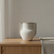 Ceramic Vase Nordic Abstract Vase Artistic Shape Home Decor for Living Room,