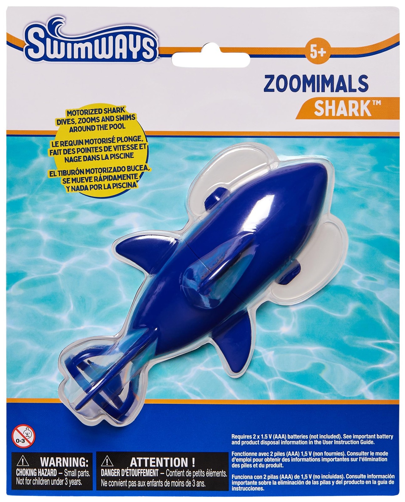 Shark Pool Toy Kids Diving Torpedo Swimming Accessories Ages 5+ Fun Water Play