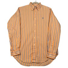 Ralph Lauren Shirt Mens 15.5 34/35 Striped Button Down Classic Fit Dress Shirt