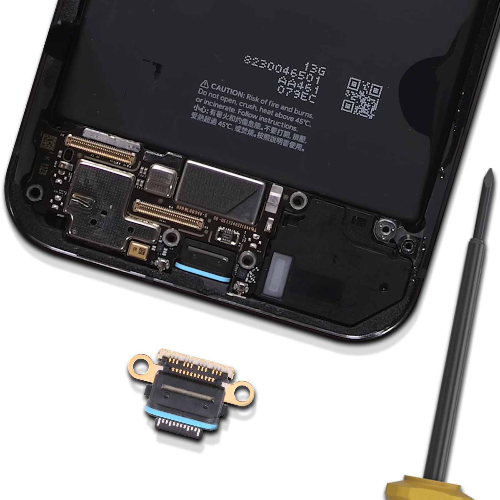 Connecteur de Charge USB-C Clappio pour Google Pixel 9 Pro