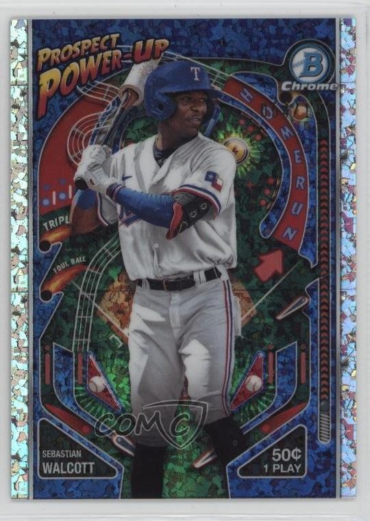 2024 Bowman Prospect Power-Up Mini-Diamond Refractor /150 Sebastian Walcott 1s2d