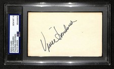 Vince Lombardi Packers Signed/Auto 3x5 Index Card PSA/DNA GEM MINT-10 198706