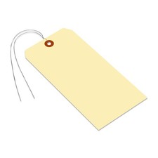 (1000-Pack) Blank Manila Tags with Wire - 6.25 x 3.125 inch (Size-10), 10pt T...