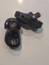 Crocs Kids Classic Clog Black C5 Children's Shoes Alligator Logon Toddlers