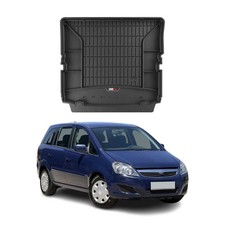 OMAC Gummi Kofferraumwanne für Opel Zafira B 2005-2014 TPE Laderaumwanne Schwarz