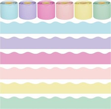 240 Ft Pastel Bulletin Board Borders Colorful Classroom Borders Scalloped Border