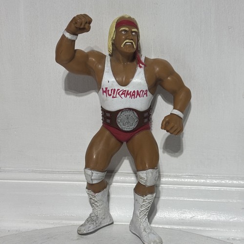 Vintage WWF Wrestling Figure White Shirt Variant H...