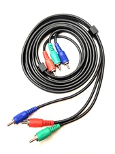 RCA HDTV 3 Way 5.50' Component Video Cable RGB Red Green Blue