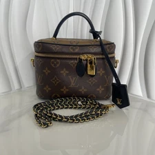 Louis Vuitton Vanity PM Brown Canvas Coated Reverse Monogram with NFC Chip