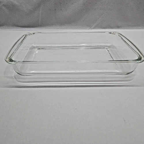 Vintage Pyrex 232 Clear Casserole Baking Dish 11" x 7" Made in USA - 2 Qt
