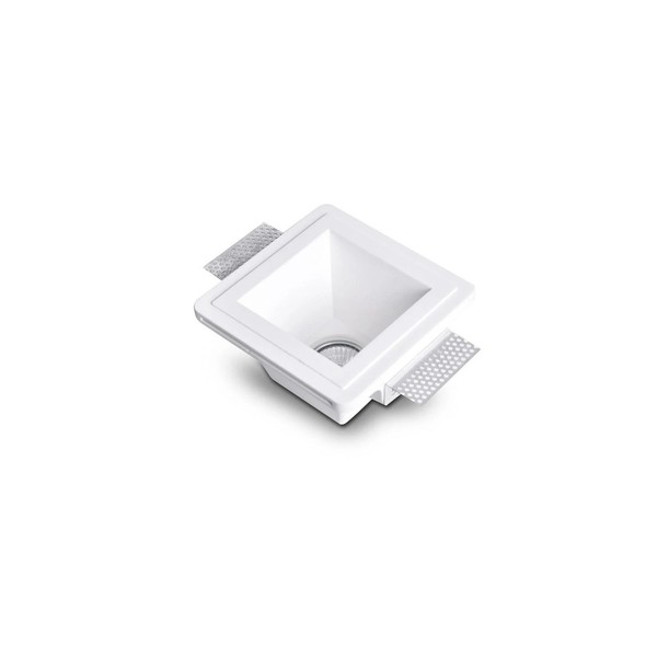 Aro Downlight Integración Escayola/Pladur Cuadrado para Bombilla LED GU10 /