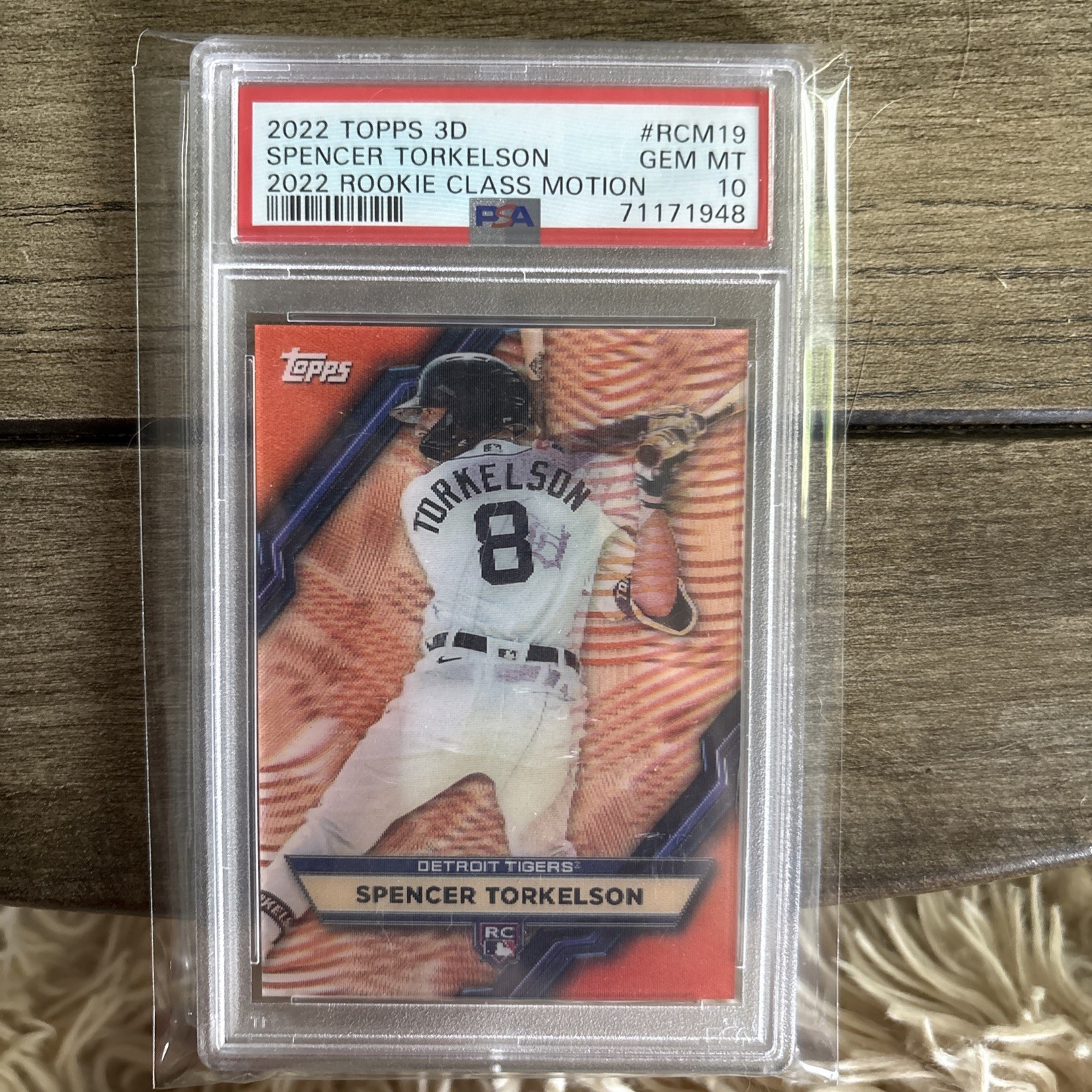 2022 Topps 3-D Spencer Torkelson Rookie Class Motion PSA 10 Gem Mint