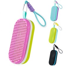 Swim Goggle Case Silicone Cases With Drain Hole Protective Storage Travel Bag