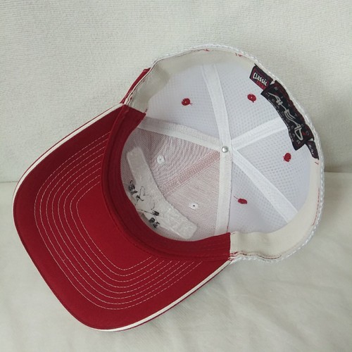 SR PGA Championship 2018 Hat Fitted S/M Red White Mesh Back Harbor Shores - Picture 9 of 13