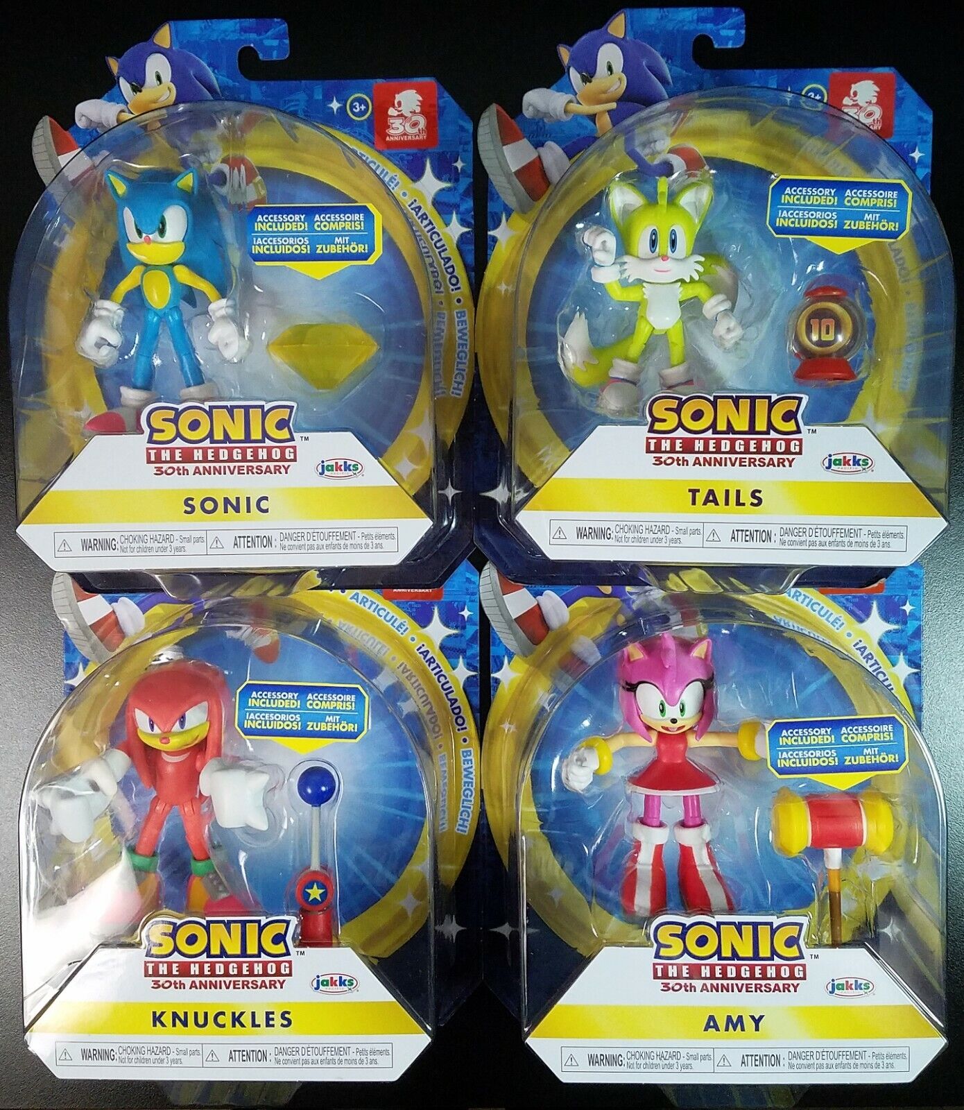 Sonic The Hedgehog Amy 4 Action Figure Modern, with Hammer Jakks