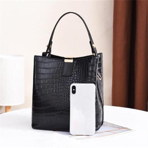 Vintage Leather Handbag Large Capacity Women Tote Bag Shoulder Crossbody Bags - Picture 4 of 30