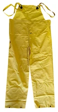 Yellow Protective Wear Overalls Waders Bib Pants Rain Wear Size XL Never Worn