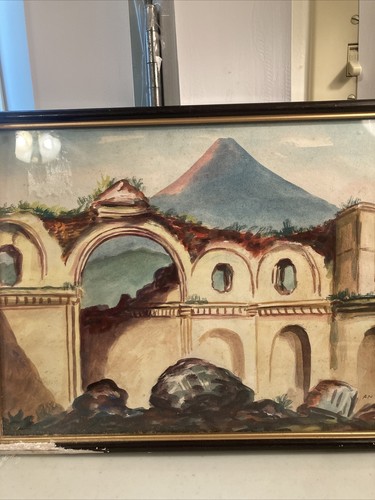 M. Neves, unsigniert, Aquarell auf Papier Sololá - Bild 4 von 5