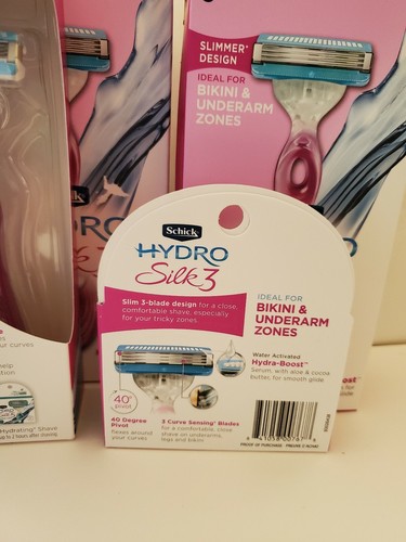 3) Schick Hydro Silk 3 Rasierer & 1 Hydro Silk 3 Nachfüllpatronen insgesamt 10 - Bild 3 von 8