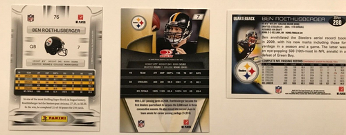 Ben Roethlisberger LOT (10). 2006-2010. Donruss, Topps, Upper Deck+ STEELERS QB - Picture 11 of 13