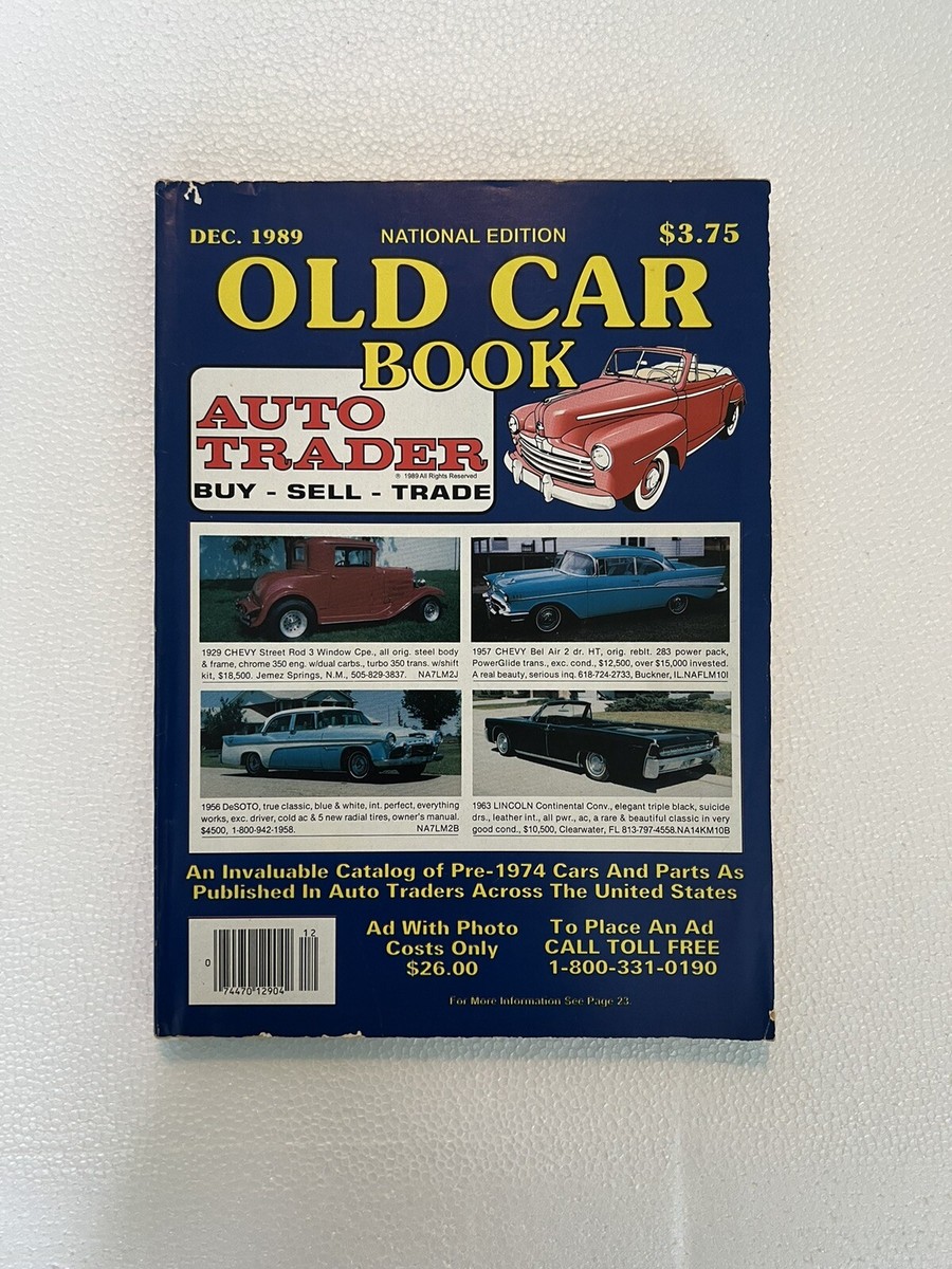 Old Car Book by Auto Trader - Dec 1989 - Vol 6, No. 12 Old Car Book by Auto Trader - Dec 1989 - Vol 6, No. 12