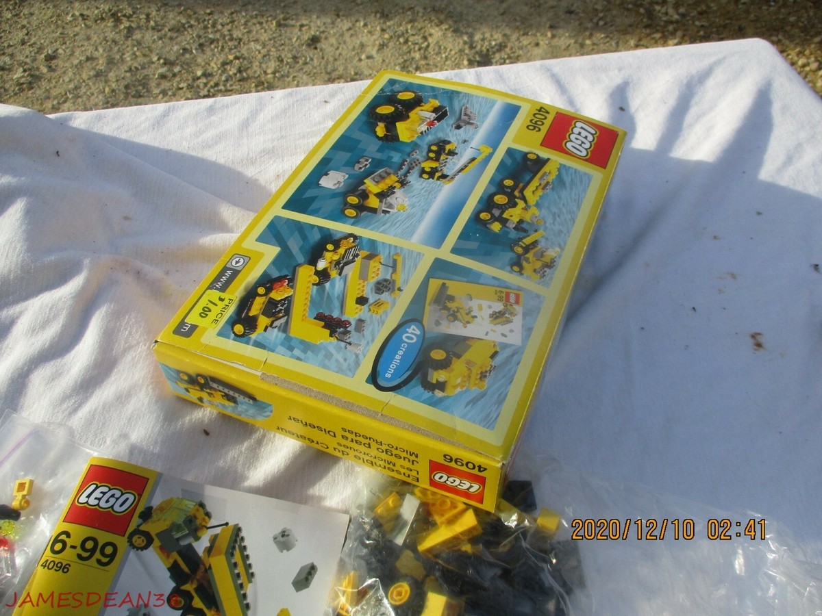 LEGO Designier Set 4096 Micro Wheels Construction Hauling Trucking 