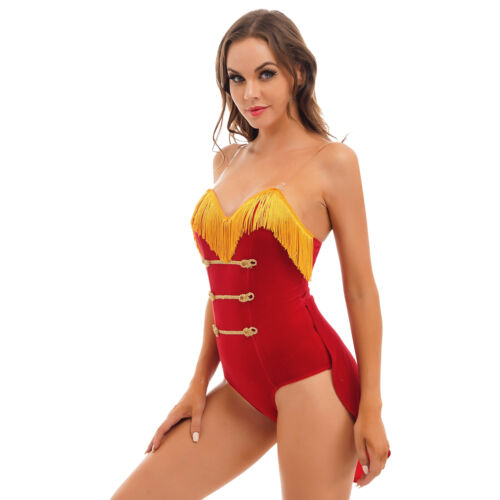 Damen Ringmaster A-Linie Tutu Kleid Clown Zirkus Tüllrock Kostüm Zauberer - Bild 56 von 65