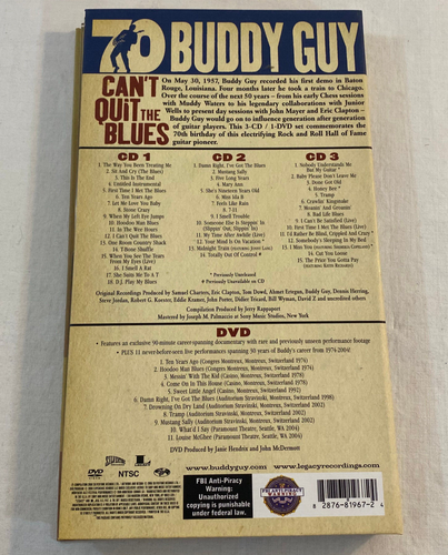 Buddy Guy Can't Quit The Blues 3 CD + 1 DVD Box Set 2006 - Picture 2 of 13