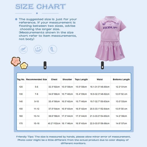Girls Uniform Sport Skirt Daily Outifts Kids T-Shirt Athletic Tracksuits Summer - Picture 17 of 35