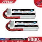 2pcs HRB 11.1V 3S 6000mAh Lipo Battery Deans for Drone Car Truck Helicopters FPV