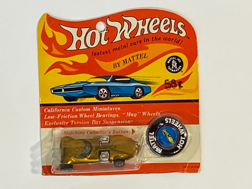 Vintage Hot Wheels Red Lines Blister Pack Twinmill Honey Gold - Picture 3 of 13