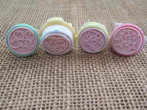 Juego de cuatro estampillas estampillas vintage de niñera Polly Pocket Bluebird 1992 - Imagen 4 de 4
