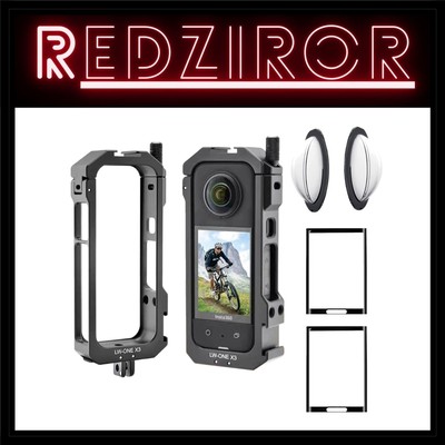 Crystal Clear Anti-Scratch Screen Protectors & Aluminum Frame for Insta60 X3