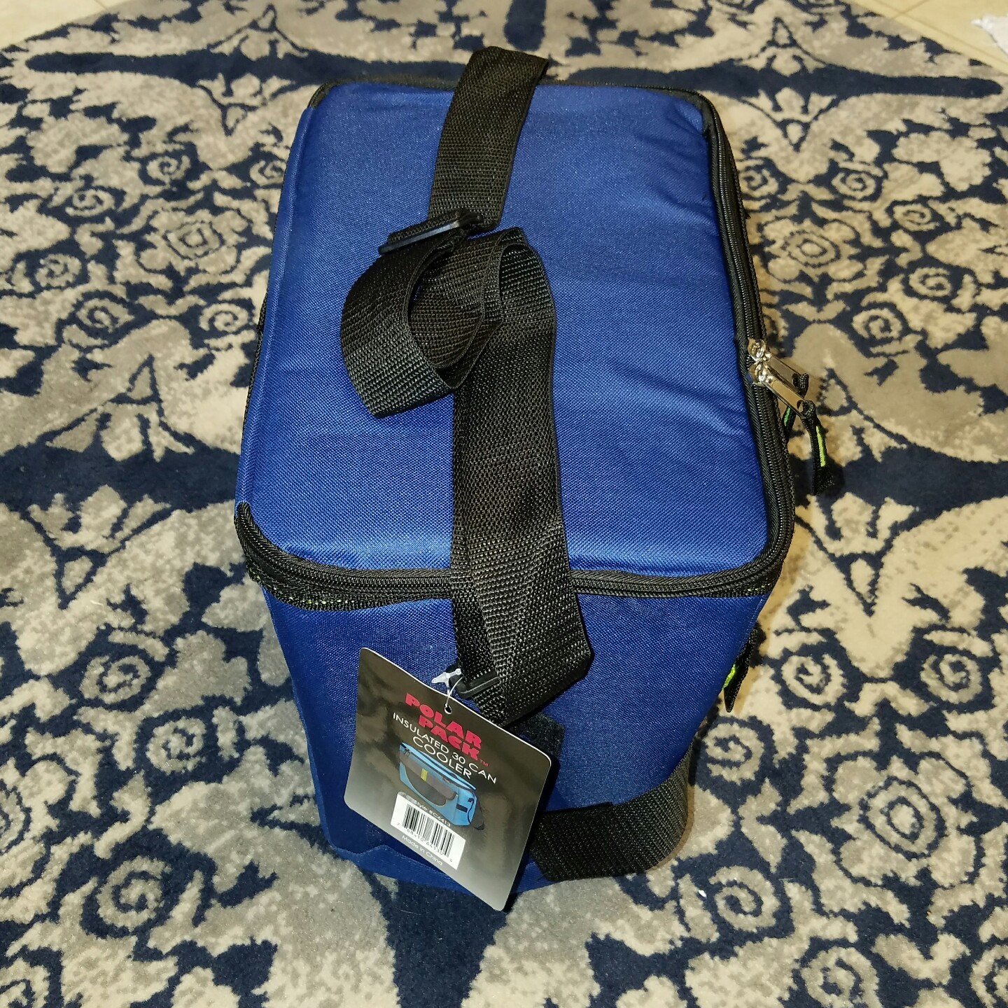 Polar Pack Insulated 30 Can Blue Cooler Large Lunch Bag Hiking Outdoors