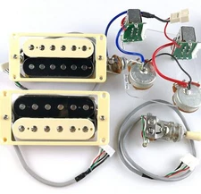 ProBucker Alnico Electric Guitar zebra Humbucker Pickups with Pro Wiring Harness