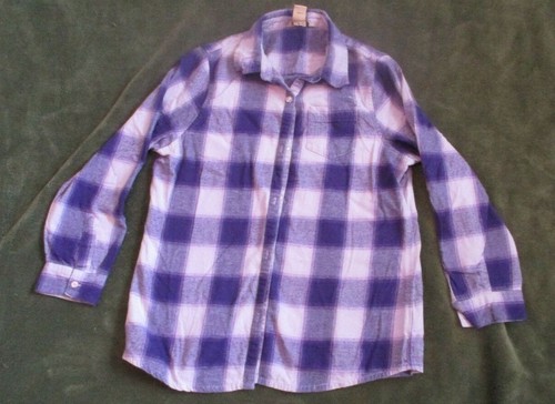 Girls Size XXL Purple Plaid Flannel Shirt by Arizona Jean Company